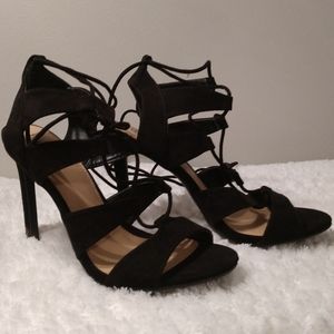 Lace Up Stiletto Heels